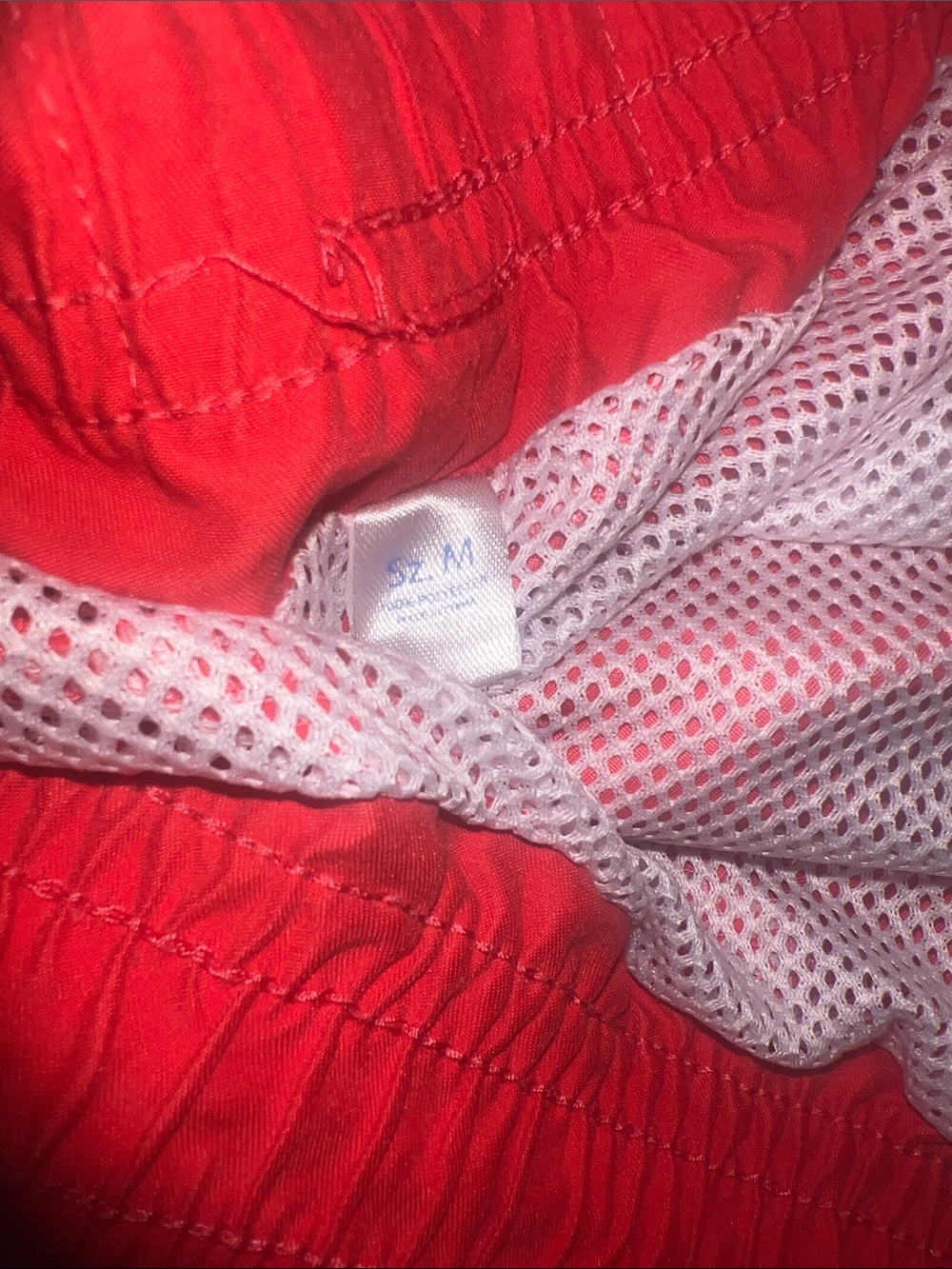 Southern Tide Men's Bright Red Swim Trunks with Rope Drawstring - Picture 4 of 8
